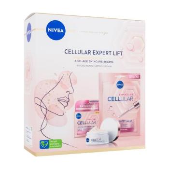 Nivea Cellular Expert Lift dárková kazeta denní pleťový krém Cellular Expert Lift 50 ml + textilní pleťová maska Cellular Expert Lift 1 ks