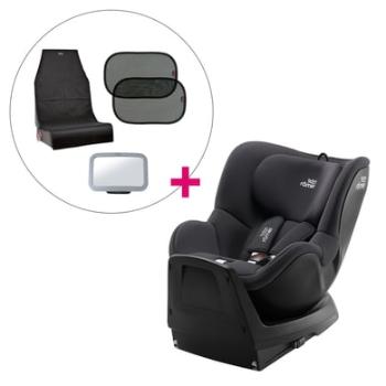 Britax Römer Reboarder Dualfix M Plus Midnight Grey včetně ochranné a bezpečnostní 3dílné sady