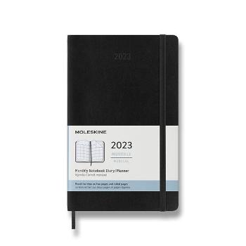 Diář Moleskine 2023 ČERNÝ - měsíční - měkké desky - L 1206/5726017