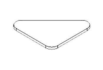 CLICK SYTÉM Gumová podložka trojúhelník, 8 mm 9244, TWINSON