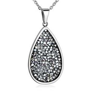 NUBIS® Ocelový náhrdelník s krystaly Crystals from Swarovski®, CRYSTAL CAL - LV5004-CAL
