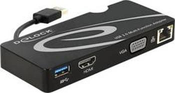 Síťový adaptér 1 GBit/s Delock USB 3.0 HDMI™, VGA, USB 3.2 Gen 1 (USB 3.0), LAN (až 1 Gbit/s)