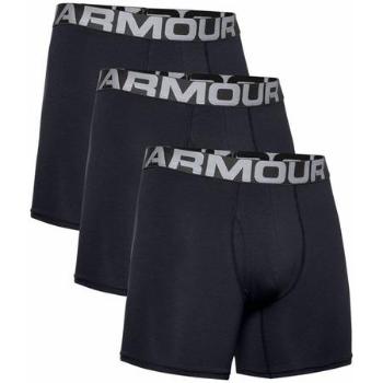 Under Armour Pánské boxerky UA Charged Cotton 6in 3 Pack, Černá, M