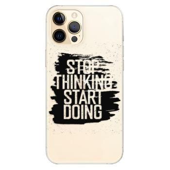 Odolné silikonové pouzdro iSaprio - Start Doing - black - iPhone 12 Pro Max