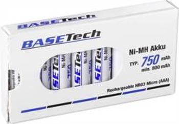 Akumulátor AAA Ni-MH Basetech HR750AAA, 750 mAh, 1.2 V, 8 ks