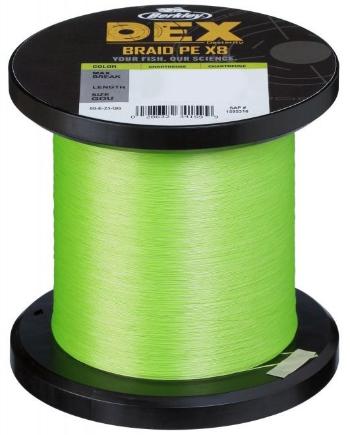 Berkley splétaná šnůra dex braid pe x8 chartreuse metráž - 0,08 mm 6,8 kg