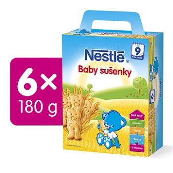 NESTLÉ Baby sušenky 6× 180 g (8000300278156)