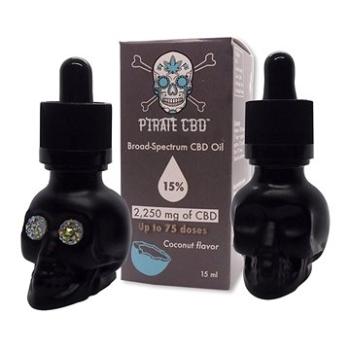 Broad-Spectrum 15% Pirate CBD™ olej (15 ml - 2250 mg CBD) (0002)