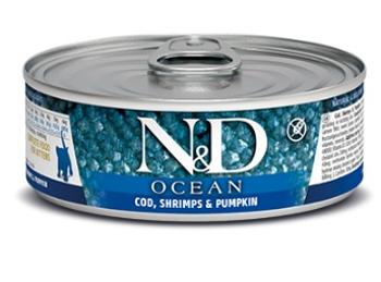 N&amp;D cat  konz.  KITTEN OCEAN TUNA,COD,SHRIMP/PUMPKIN - 12 x 80g