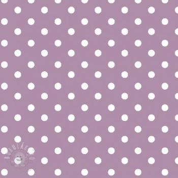 Bavlněná látka Dots lilac