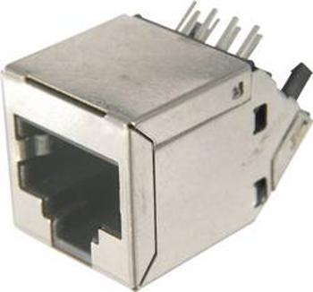 Modulární konektor RJ45 ASSMANN WSW AMJ-188-30101-CAT6, zásuvka vestavná, stříbrná