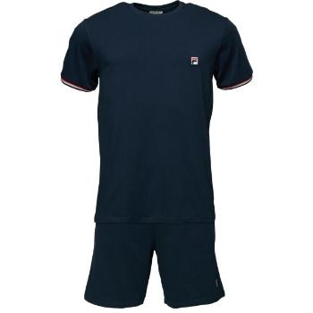 Fila JERSEY STRETCH SS T-SHIRT FRENCH TERRY HORTS PYJAMAS M Pánské pyžamo, tmavě modrá, velikost