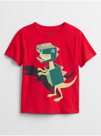 Červené klučičí dětské tričko mix and match graphic t-shirt