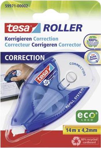 Tesa ROLLER 59971 korekční váleček, 4.2 mm, 14 m, bílá, 1 ks