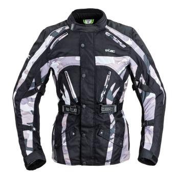 Pánská moto bunda W-TEC Troopa Barva Black Camo, Velikost 6XL