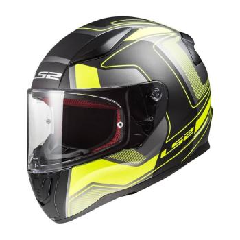 Moto přilba LS2 FF353 Rapid Carrera Black H-V Yellow Velikost S (55-56)