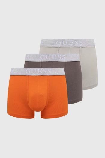 Boxerky Guess 3-pack JOE pánské, šedá barva, U4GG13 K6YW0