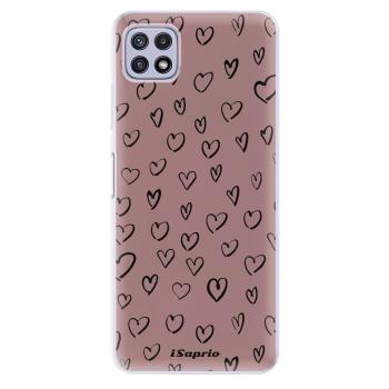 Odolné silikonové pouzdro iSaprio - Heart Dark - Samsung Galaxy A22 5G