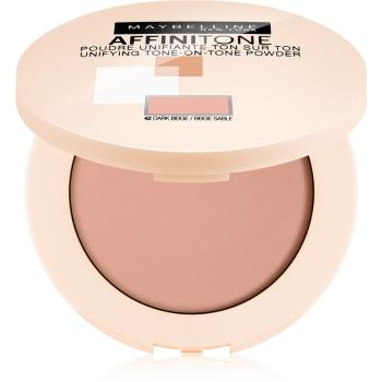 Maybelline Affinitone sjednocující kompaktní pudr odstín 42 Dark Beige 9 g