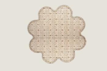 Vopi koberce Kusový koberec Udinese béžový kytka - 160x160 kytka cm Béžová