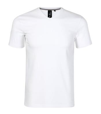 MALFINI Pánské tričko Action V-neck - Bílá | M