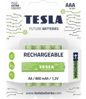 TESLA BATTERIES AAA GREEN+ RECHARGEABLE (HR03 / BLISTER FOIL 4 PCS)