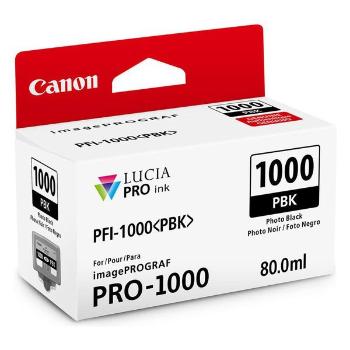 CANON PFI-1000 PBK - originální cartridge, fotočerná, 2205 stran