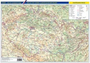 Vývoj českého státu/Česko - obecně zeměpisná mapa, 1 : 1 150 000