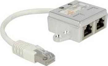 Síťový adaptér RJ45 Delock 65224 CAT 5 [1x RJ45 zástrčka - 2x RJ45 zásuvka], bílá