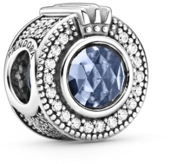 Pandora Stříbrný korálek s korunkou Blue Crown O 799058C01