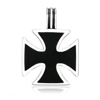 Šperky4U Ocelový přívěšek - maltézský kříž - OPP1172