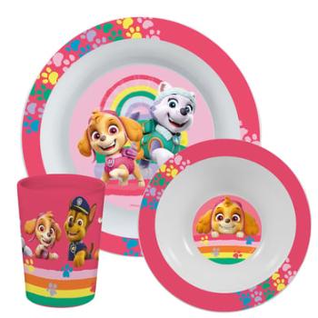 p:os Snídaňový set Paw Patrol, Girl, 3ks.