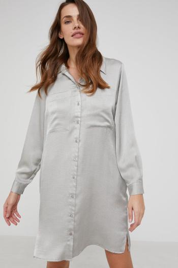 Šaty Answear Lab stříbrná barva, mini, jednoduchý