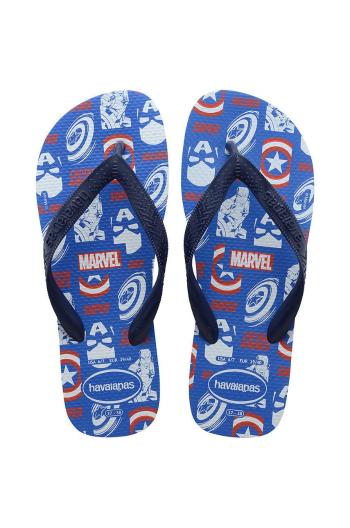 Žabky Havaianas Top Marvel Logomania tmavomodrá barva