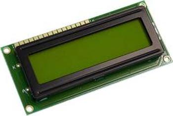 LCD displej Display Elektronik DEM16216SYH-LY, 16 x 2 Pixel, (š x v x h) 80 x 36 x 9.6 mm, žlutozelená