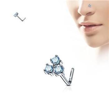 Šperky4U Zahnutý piercing do nosu - N0079-Q