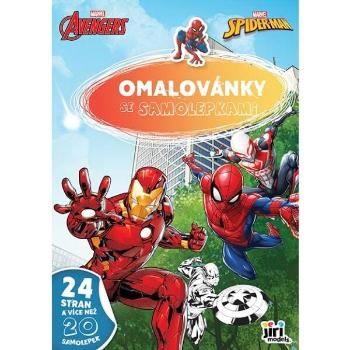 MARVEL A4 MARVEL Omalovánky se samolepkami, mix, velikost