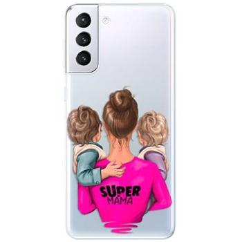 iSaprio Super Mama - Two Boys pro Samsung Galaxy S21+ (smtwboy-TPU3-S21p)