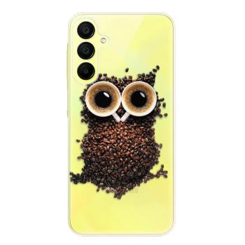 Odolné silikonové pouzdro iSaprio - Owl And Coffee - Samsung Galaxy A15 / A15 5G