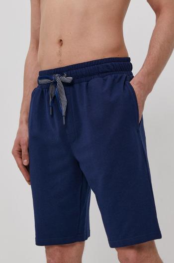 Pyžamové šortky Calvin Klein Underwear pánské, tmavomodrá barva, hladké