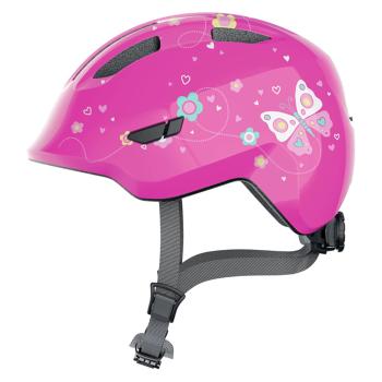 Dětská cyklo přilba Abus Smiley 3.0  Pink Butterfly  M (50-55)