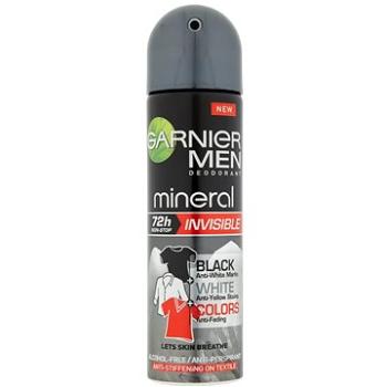 GARNIER Men Mineral Invisible Black and White Colors Spray Antiperspirant 150 ml (3600541151543)