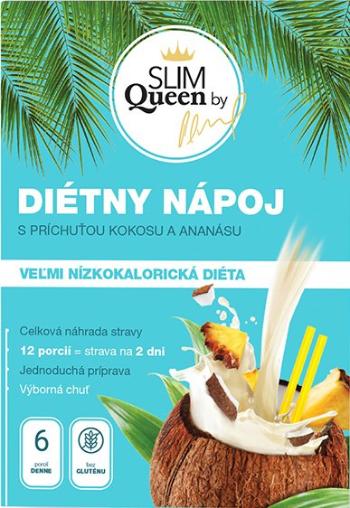 SLIM Queen Dietní nápoj, ananas a kokos 12 x 32 g