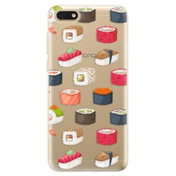 Odolné silikonové pouzdro iSaprio - Sushi Pattern - Huawei Honor 7S