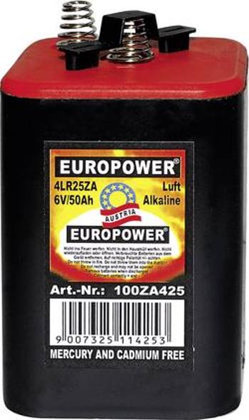 Speciální typ baterie 4LR25 pružinový kontakt alkalicko-manganová, Europower 4LR25SZ, 50000 mAh, 6 V, 1 ks