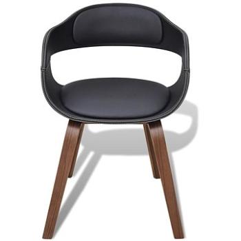 Jídelní židle 4 ks ohýbané dřevo a umělá kůže (271945)