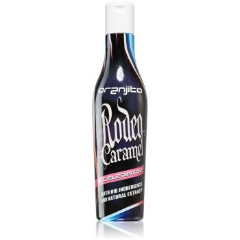 Oranjito Rodeo Caramel Accelerator opalovací mléko do solária s biosložkami a urychlovačem opálení 200 ml