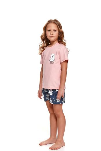 Světle růžovo-modré dětské pyžamo PDG4266