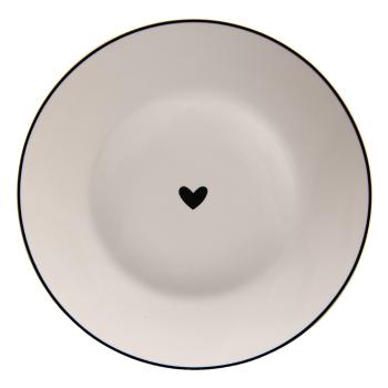 Porcelánový dezertní talířek se srdíčkem Love Birds - Ø 20*2 cm LBSHDP