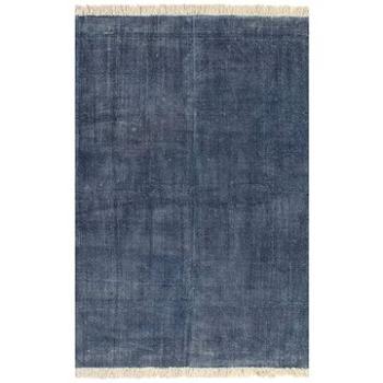 Koberec Kilim bavlněný 120×180 cm modrý (246537)